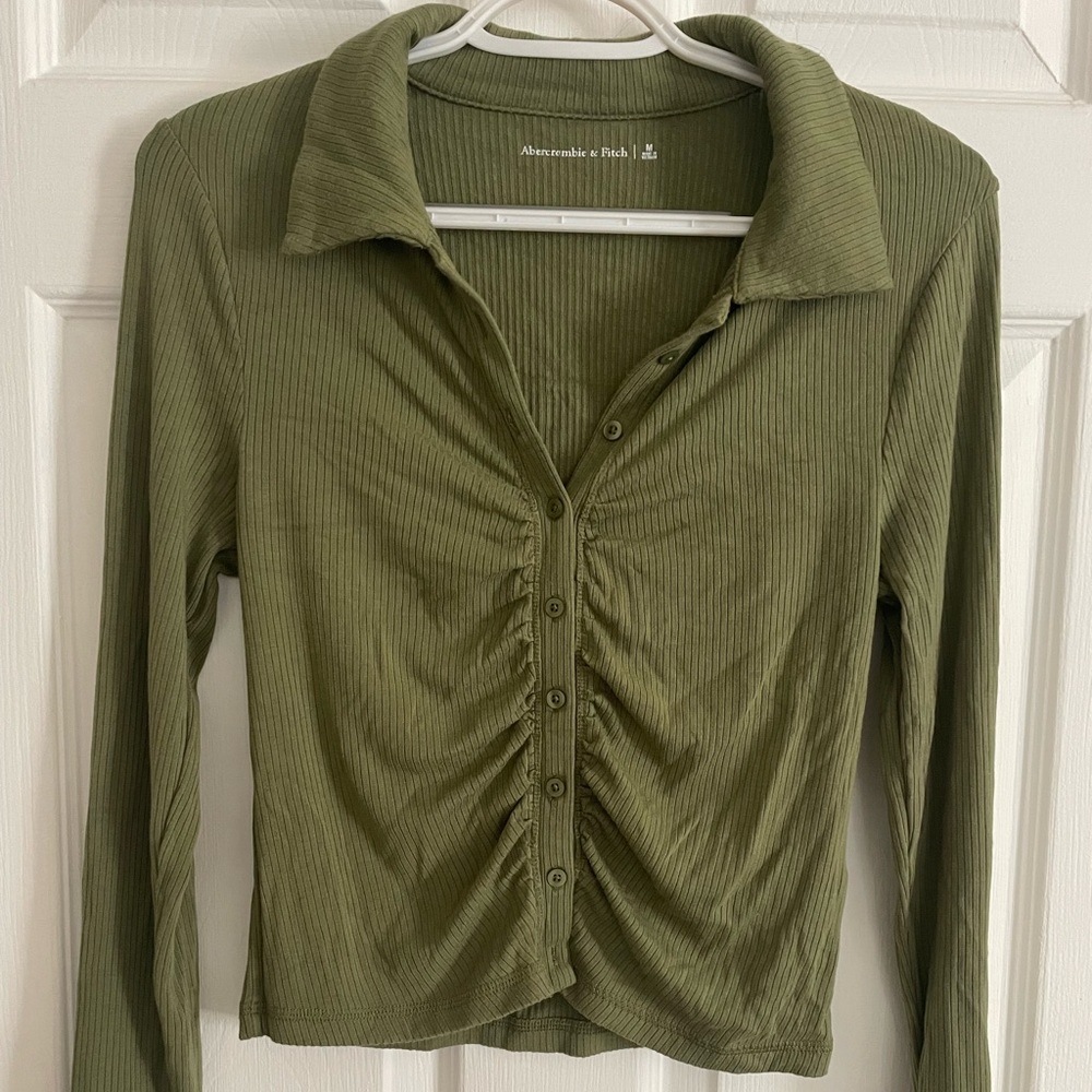 Abercrombie long sleeve polo